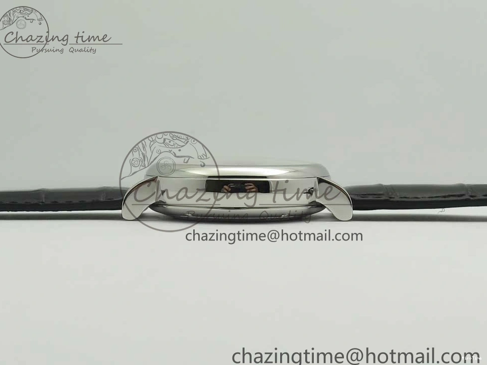 MIROTIME 0123 Portofino IW391001 SS ZK 1:1 Best Edition White Dial Silver Markers on Black Leather Strap A RelaxedFit 7139